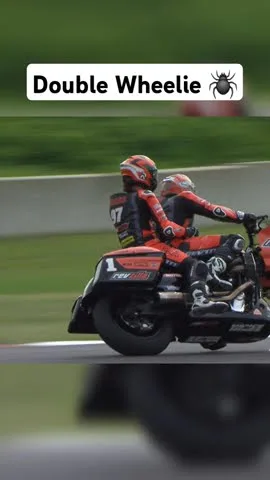 King Of The Baggers Hayden Gillim and Rocco Landers double wheelie #harleydavidson #motorcycle