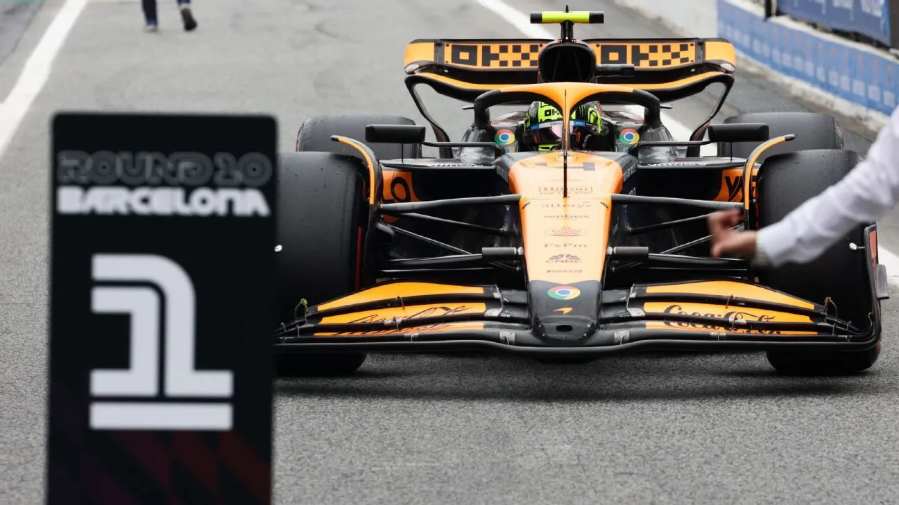 Lando Norris delivers best lap 'ever' after McLaren fire at Spanish GP