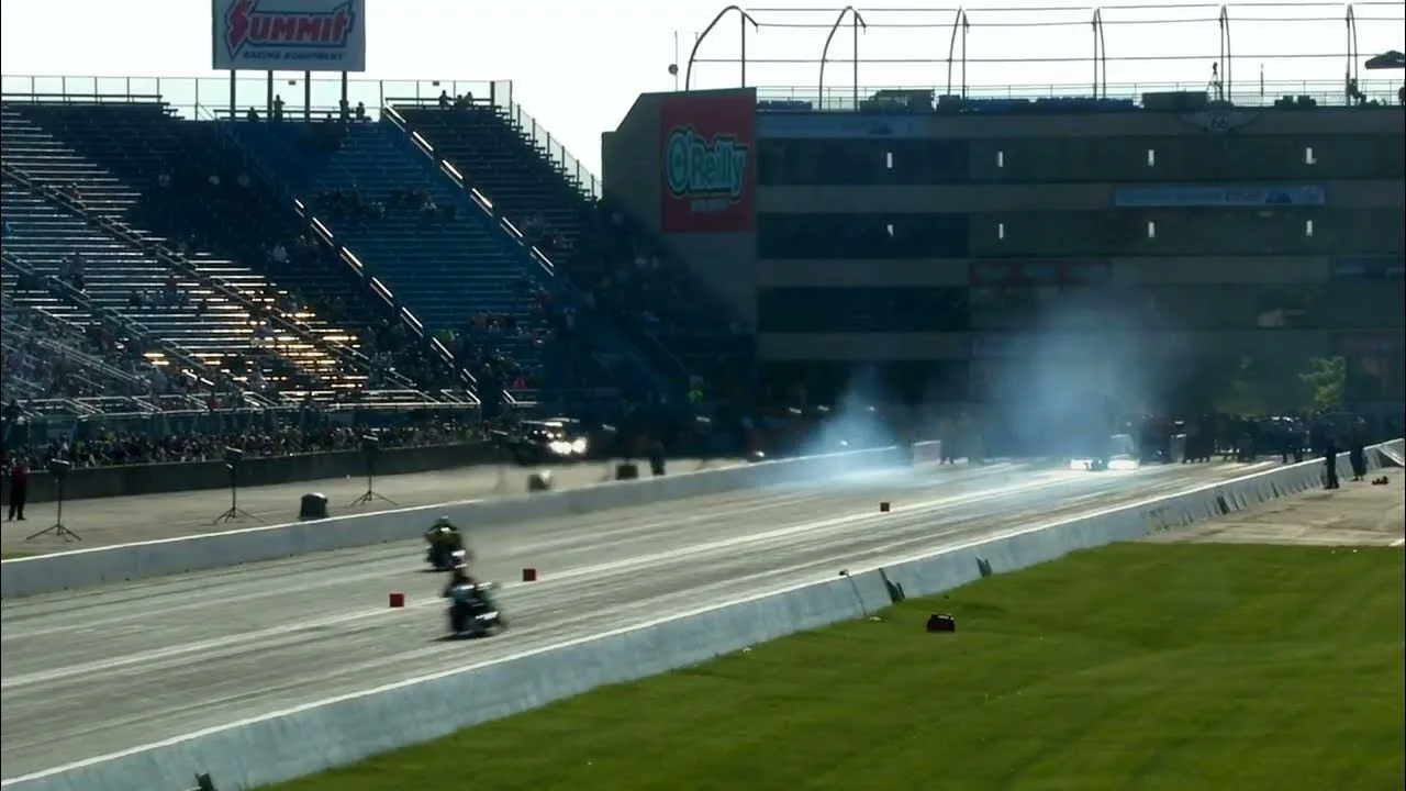 Larry McBride, Dave Vantine, Pingel Top Fuel Motorcycle, Rnd 1 qualifying, the Mission Foods Drag Ra