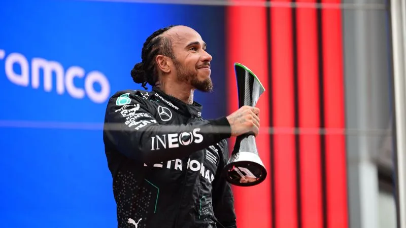 Lewis Hamilton ends F1 podium drought with third in Spain