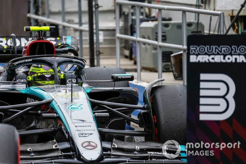 Lewis Hamilton, Mercedes F1 W15, parks the car in Parc Ferme