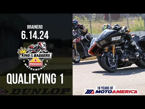 Mission King of the Baggers Qualifying 1 at Brainerd 2024 | MotoAmerica