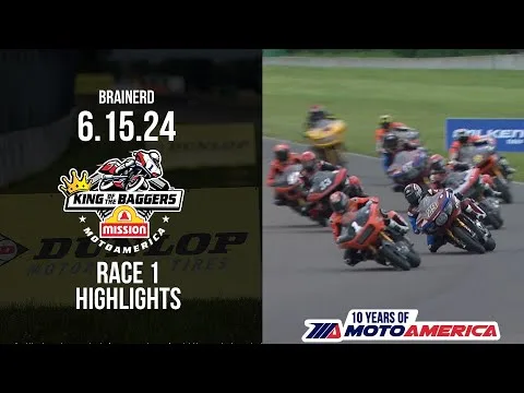Mission King of the Baggers Race 1 Highlights at Brainerd 2024 - HIGHLIGHTS | MotoAmerica