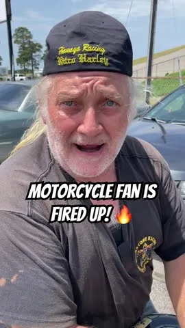 Not Exactly Sure What He Said but he's fired up about Motorcycles