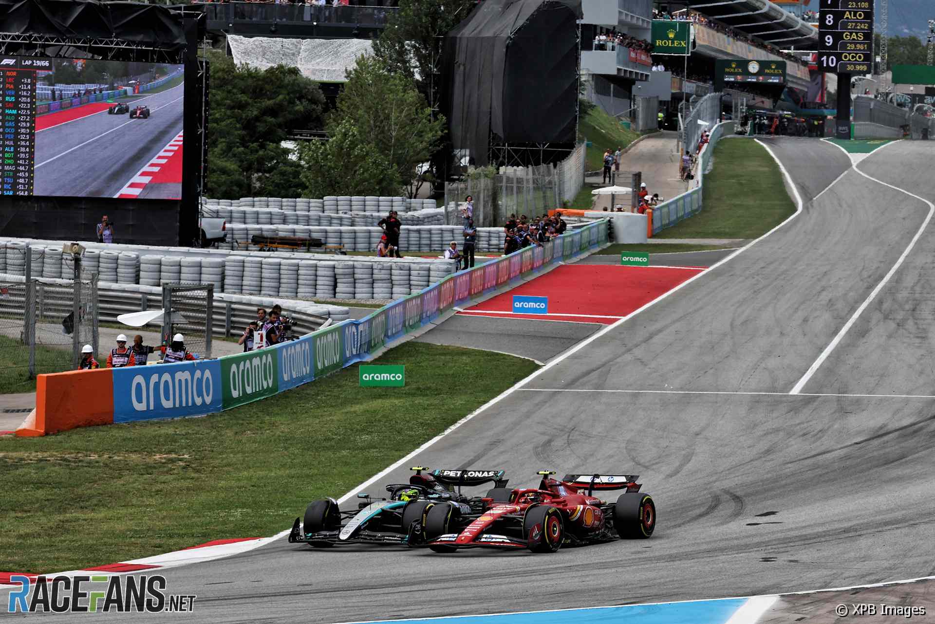 Lewis Hamilton, Carlos Sainz Jnr, Circuit de Catalunya, 2024
