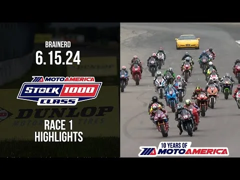 Stock 1000 Race 1 at Brainerd 2024 - HIGHLIGHTS | MotoAmerica