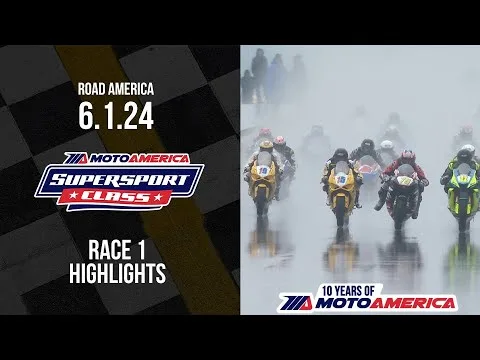 Supersport Race 1 at Road America 2024 - HIGHLIGHTS | MotoAmerica