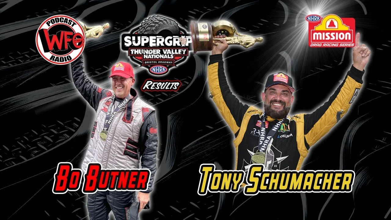 Tony Schumacher and Bo Butner go WFO after the Super Grip NHRA Thunder Valley Nationals