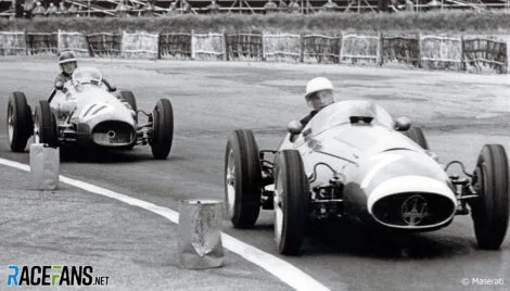 Stirling Moss, Mike Hawthorn, Silverstone, 1956