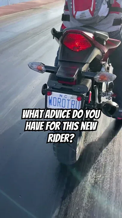 What Advice Do You Have For This New Motorcycle Racer?