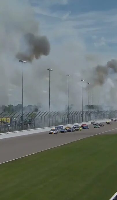 Who doesn't love fire! #nascar