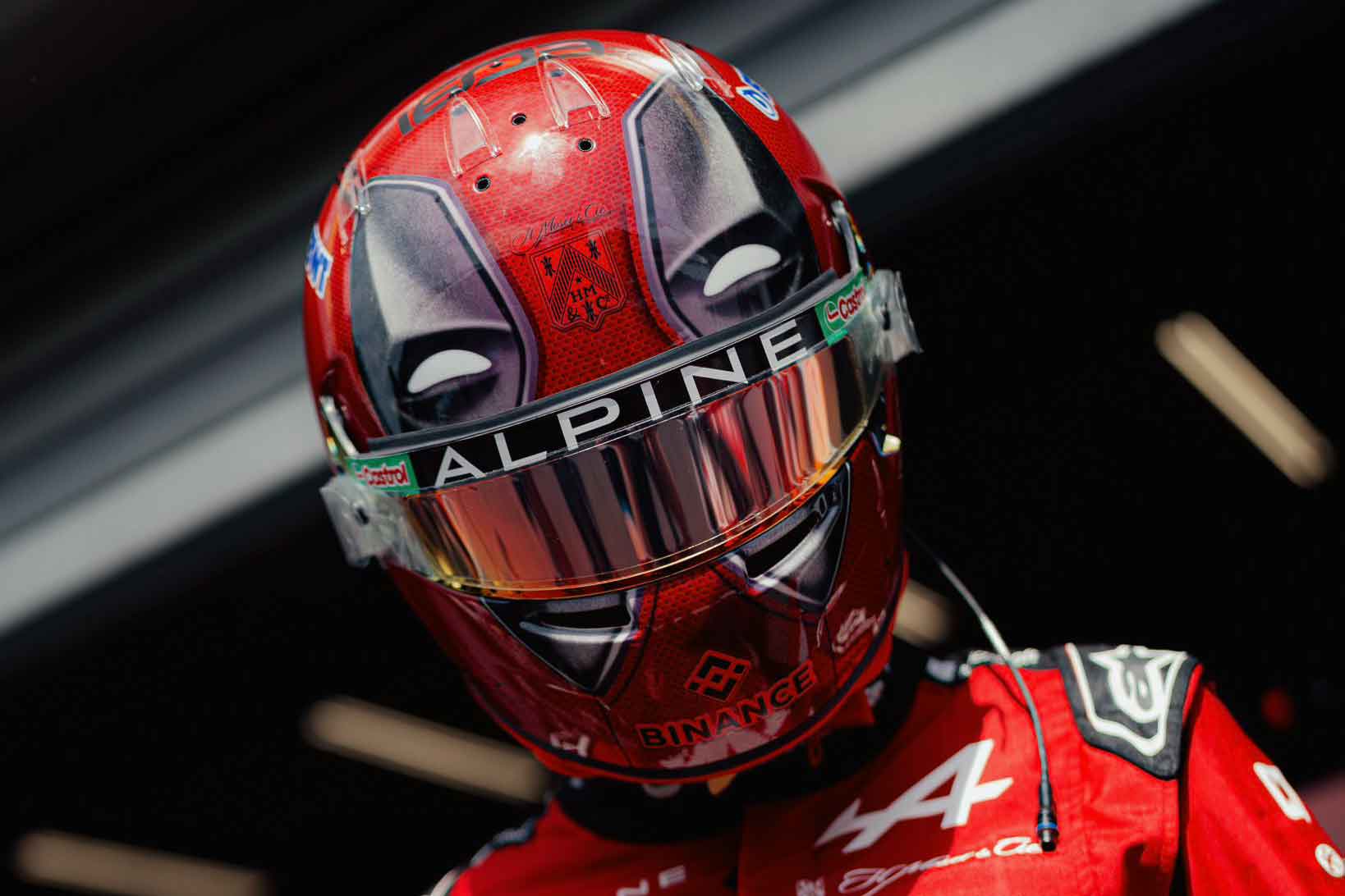 Esteban Ocon's 2024 Belgian Grand Prix helmet