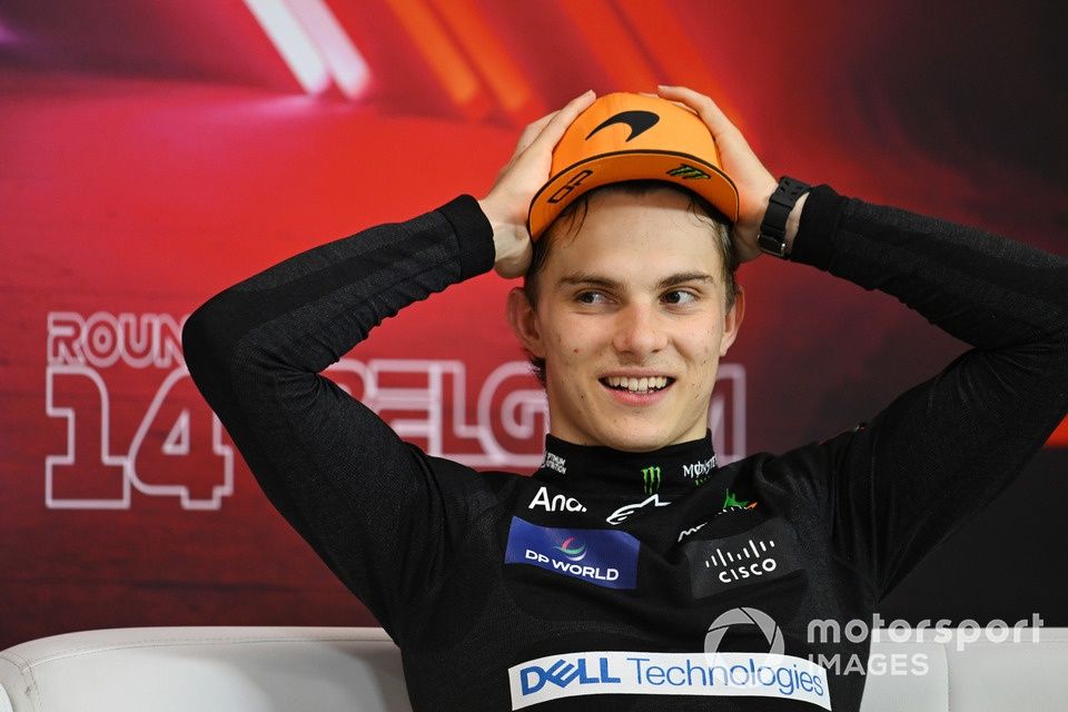 Oscar Piastri, McLaren F1 Team, 3rd position, in the Press Conference