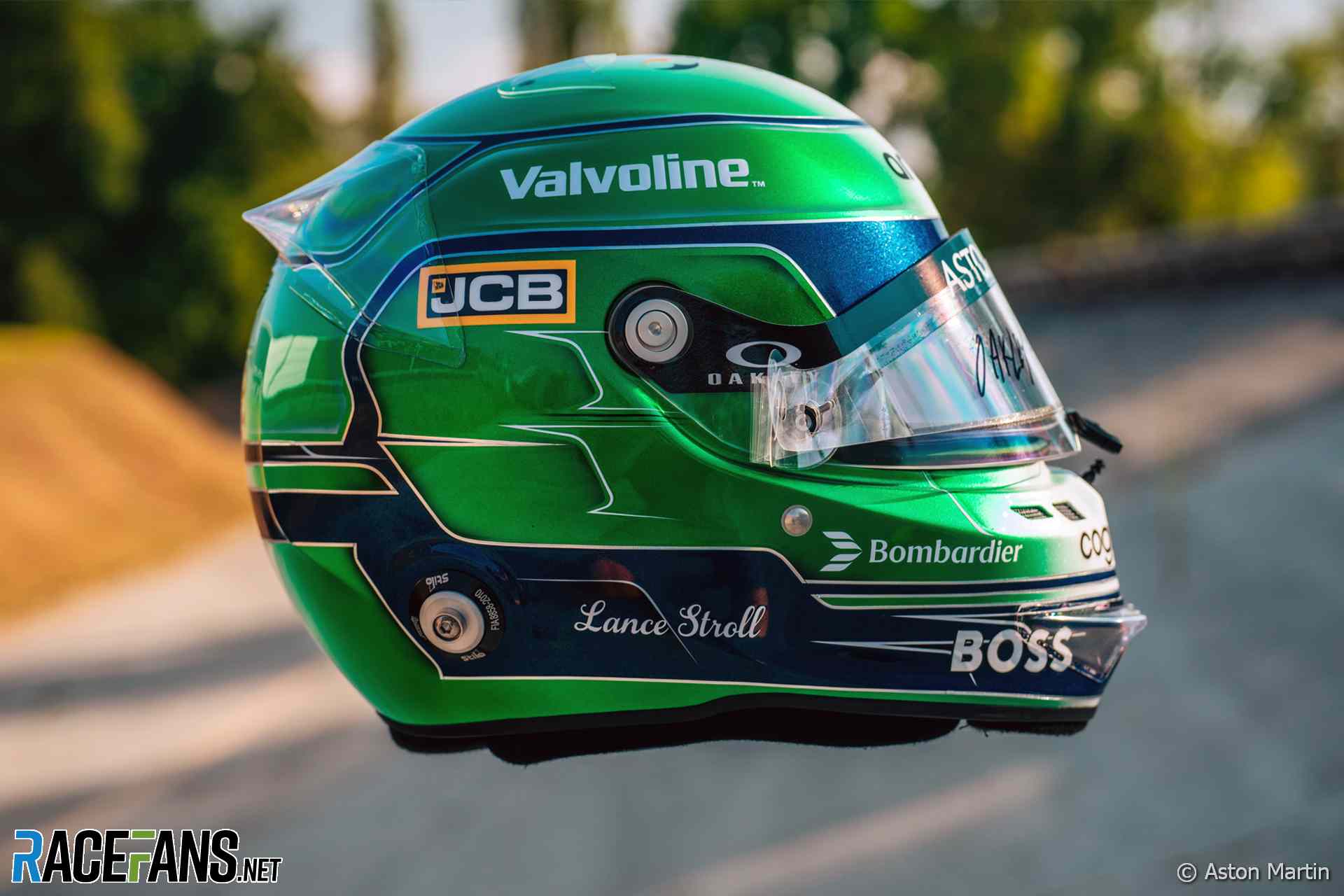 Lance Stroll's 2024 Italian Grand Prix helmet