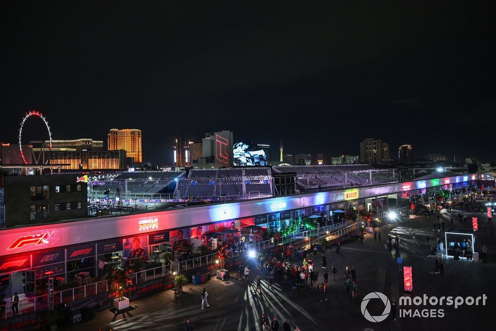 A view of the paddock