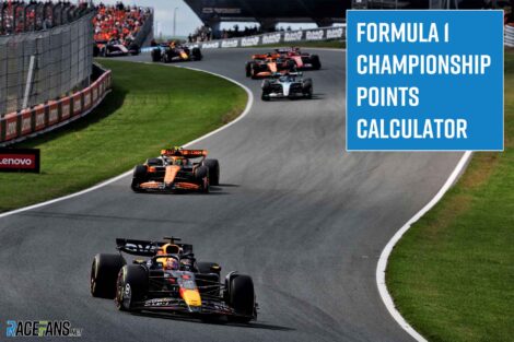 RaceFans Formula 1 championship points calculator