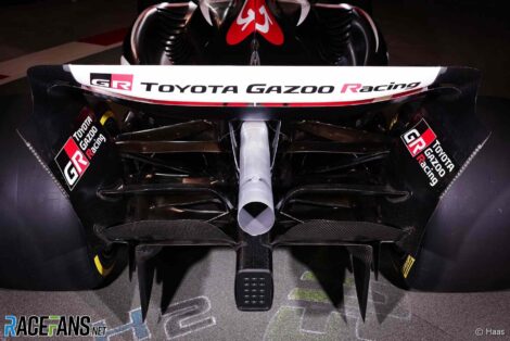 Haas with Toyota branding, 2024