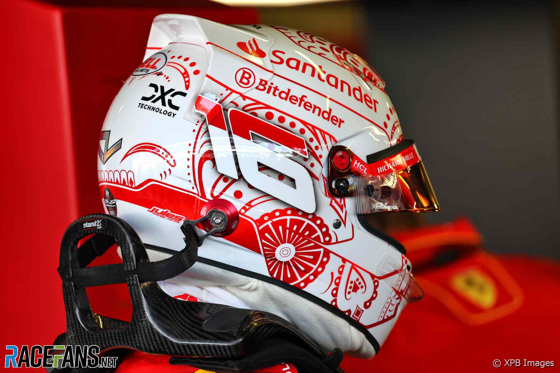 Charles Leclerc's 2024 Mexican Grand Prix helmet