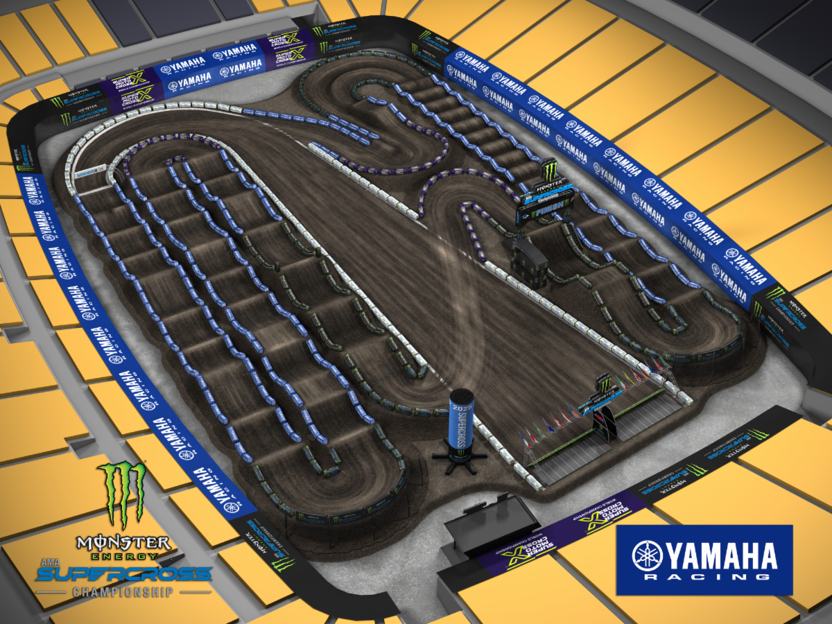 241001 The custom-built Supercross track planned for Round 15 at Acrisure Stadium in Pittsburgh, PA.j[g