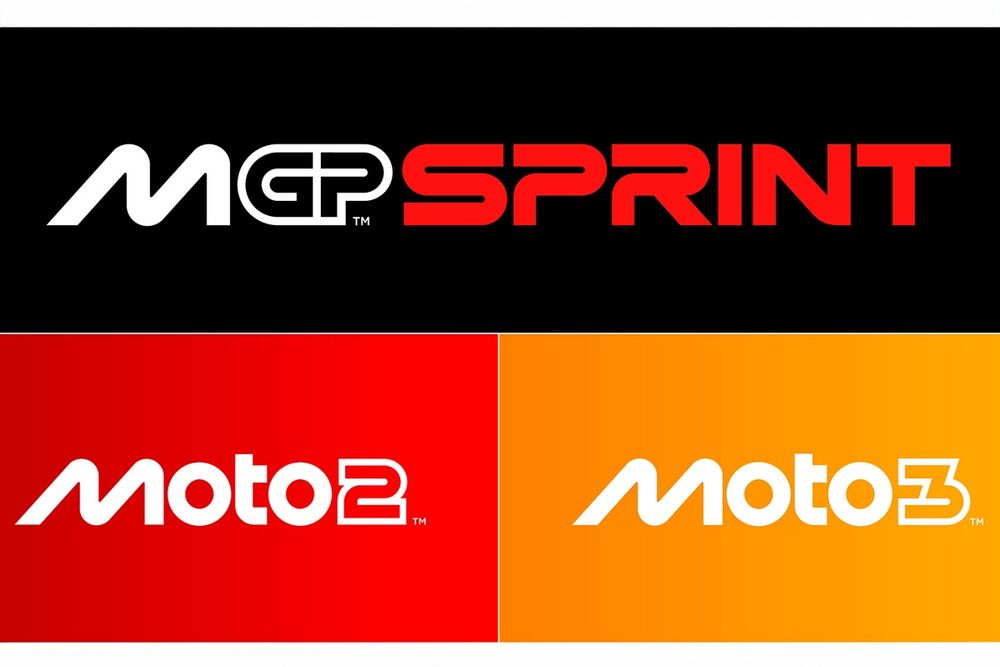 MotoGP Sprint, Moto2 and Moto3 logos